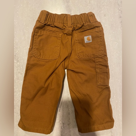 Carhartt Duck Canvas Dungaree Carpenter Pants Size 9m Unisex - Picture 2 of 3